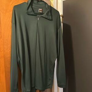 Mens 1/4 zip pullover Patagonia Capilene XXL green